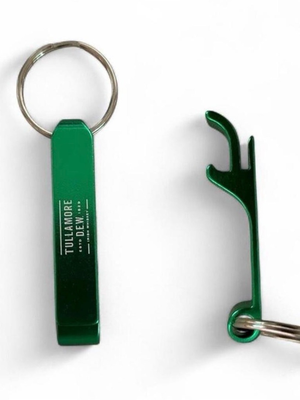 NWOT Tullamore Dew Green Aluminu Keychain Bottle Opener Set of 8